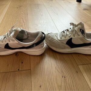 Nike Cream and Black Athletic Shoes